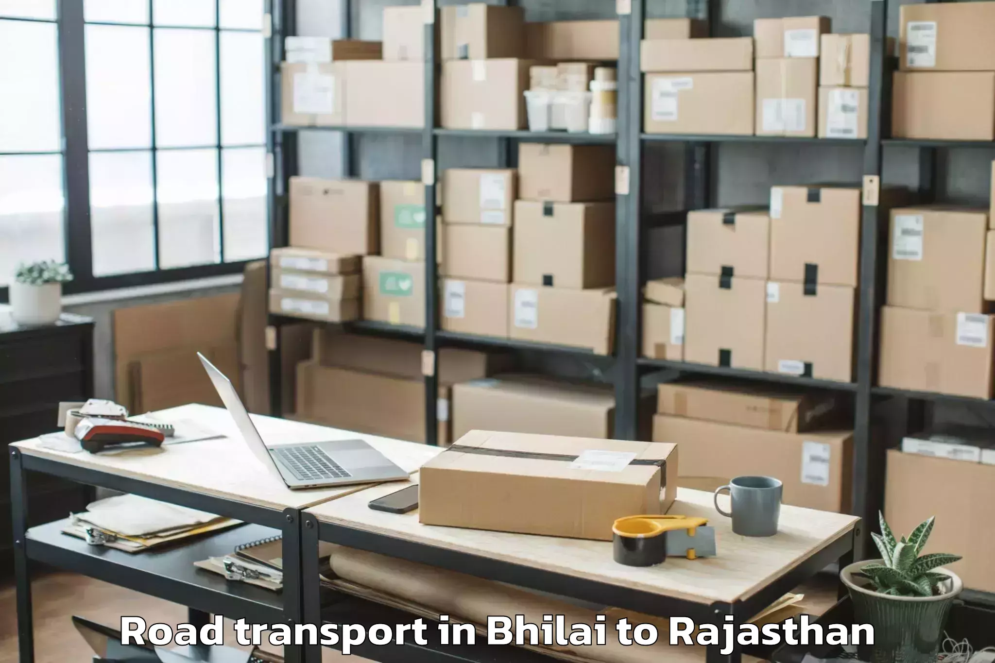 Top Bhilai to Sadri Road Transport Available